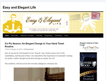 Tablet Screenshot of easyandelegantlife.com